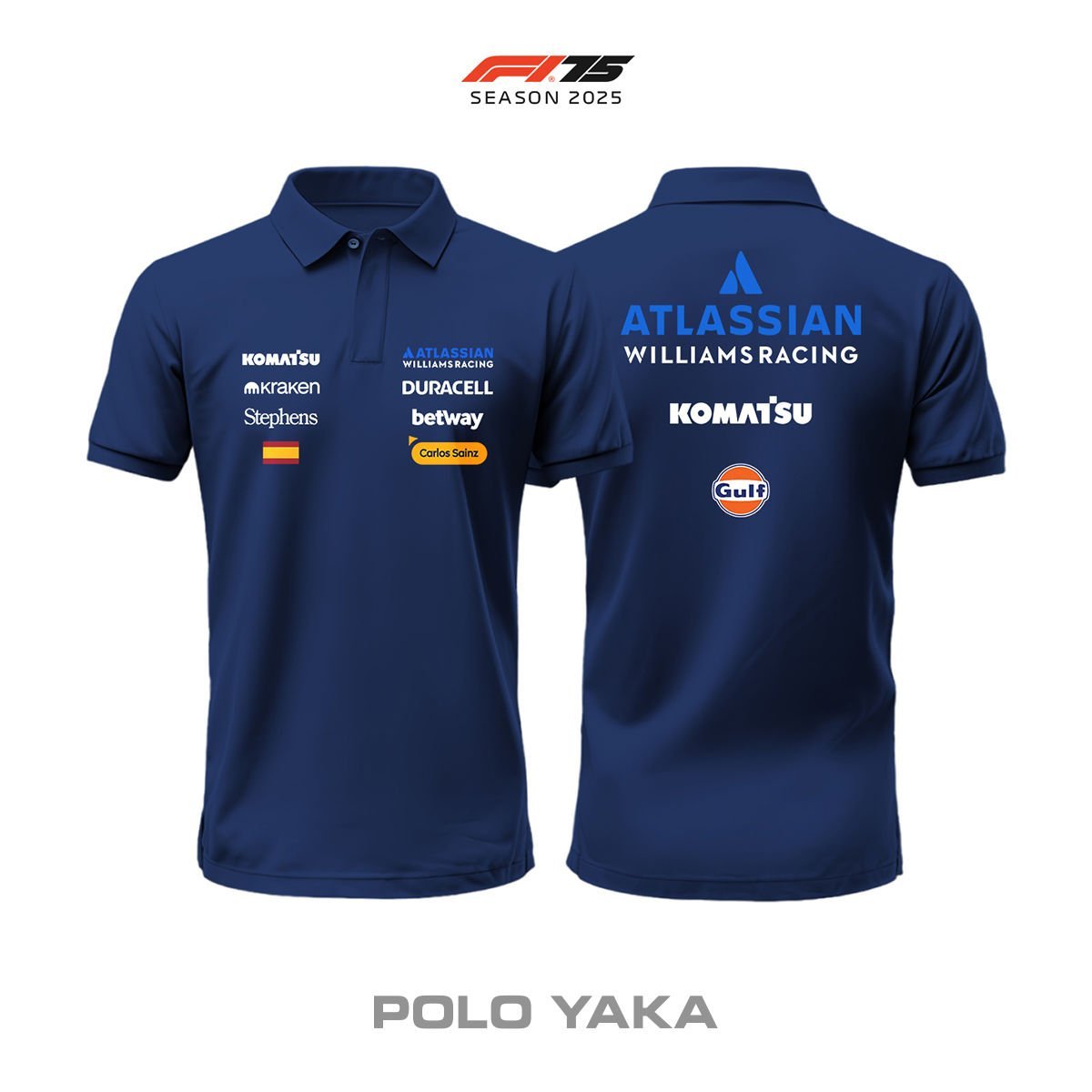 Williams F1 Team: FW47 Navy Edition 2025 Polo Yaka
