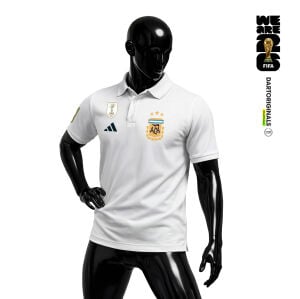 Argentina: White Edition - FIFA World Cup™ 2026 Polo Yaka