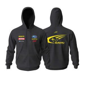 Subaru: WRC Black Edition 2023 Fermuarlı Kapüşonlu Hoodie