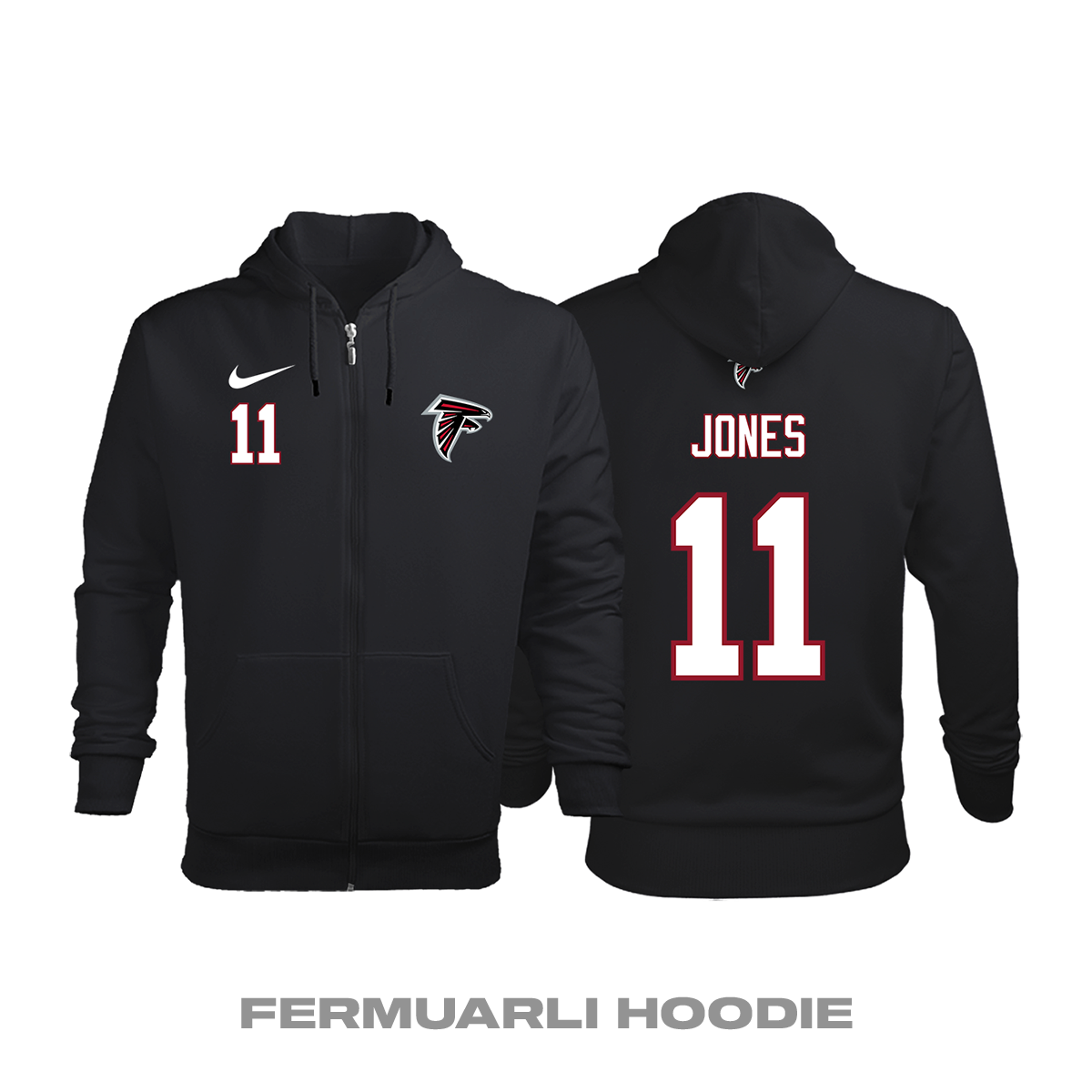 Atlanta Falcons: Alternate Edition 2020/2021 Fermuarlı Kapüşonlu Hoodie 2XL