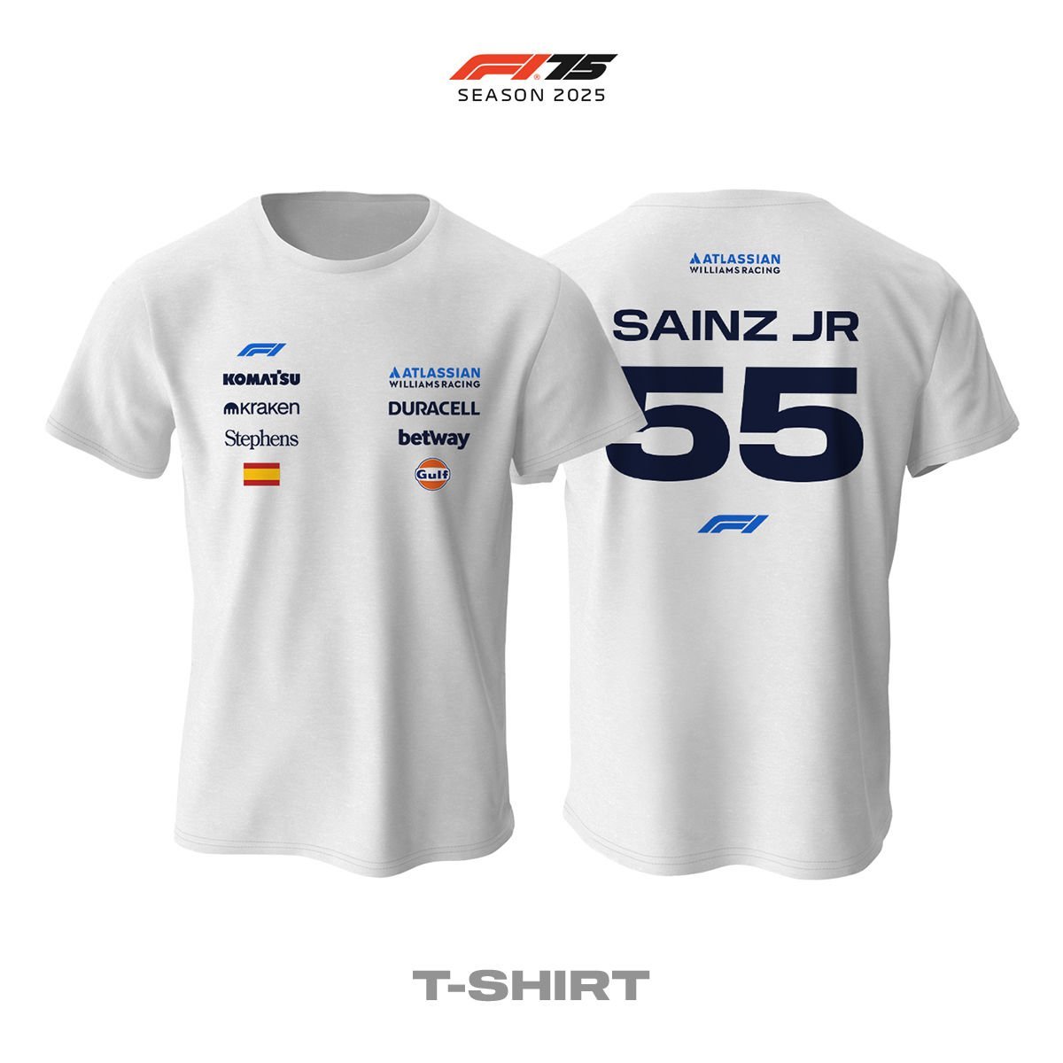 Williams F1 Team: FW47 White Crew Edition 2025 Tişört