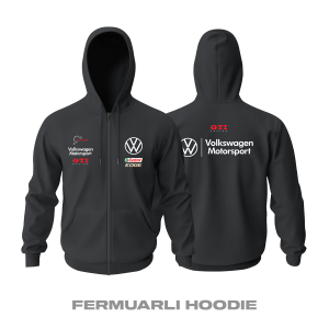 Volkswagen: GTI Black Edition 2023 Fermuarlı Kapüşonlu Hoodie