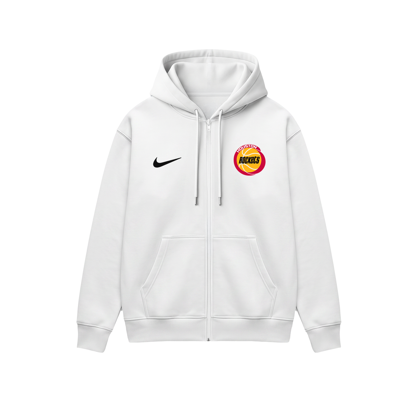 Houston Rockets: City Edition 2K26 Fermuarlı Kapüşonlu Hoodie