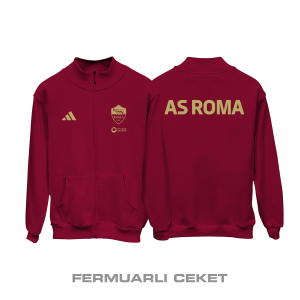 AS Roma: Club Culture Series - Gold Edition Fermuarlı Ceket