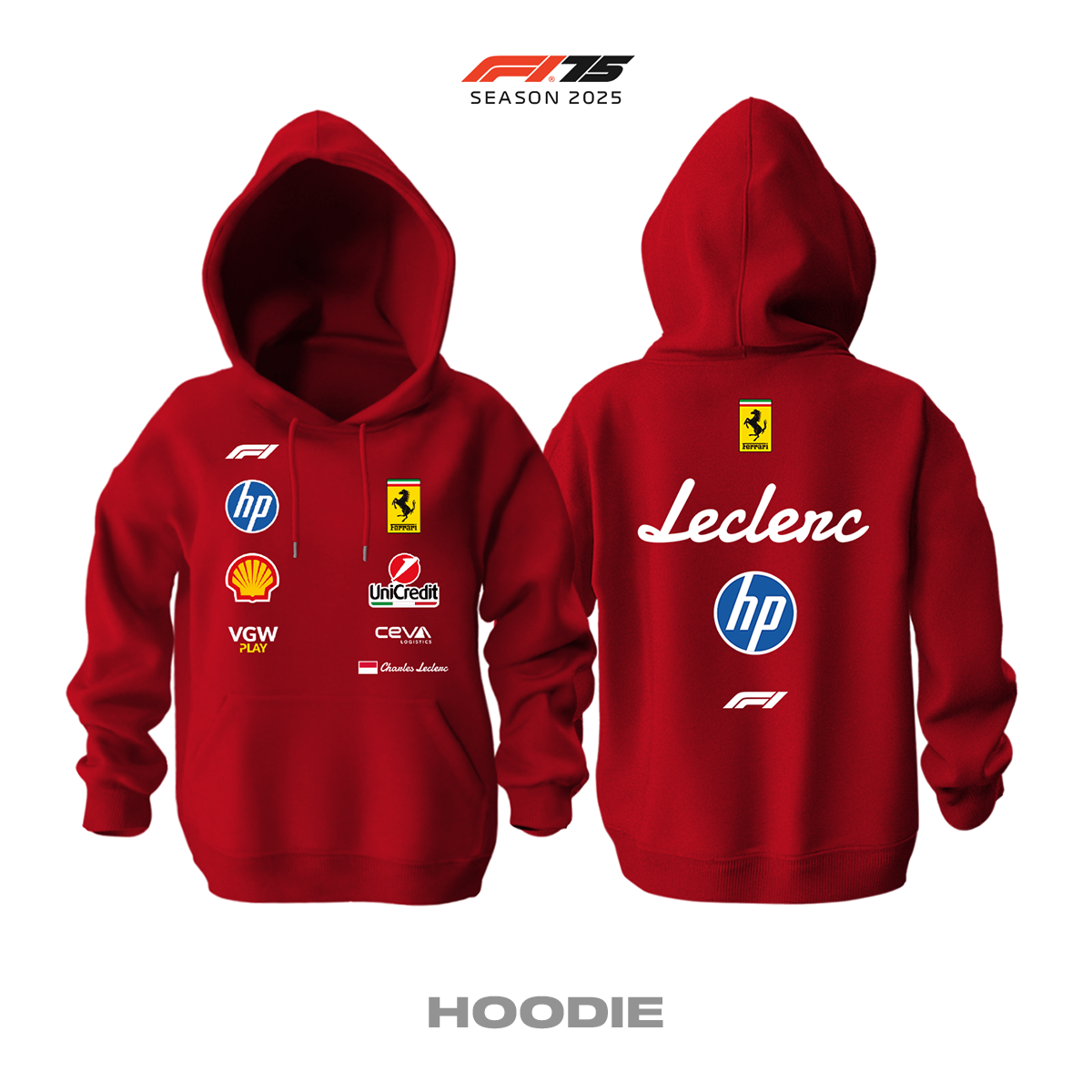 Scuderia Ferrari: SF-25 MonzaGP - Niki Lauda Edition 2025 Kapüşonlu Hoodie