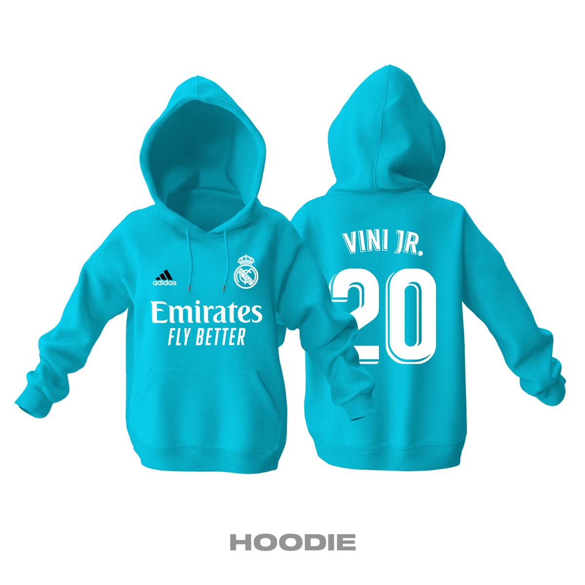 Real Madrid: Third Edition 2021/2022 Kapüşonlu Hoodie