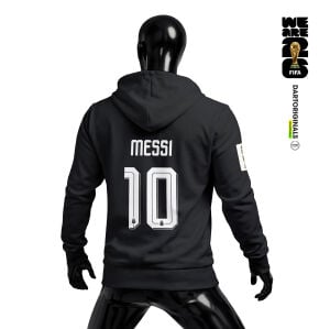 Argentina: Black Edition - FIFA World Cup™ 2026 Fermuarlı Kapüşonlu Hoodie