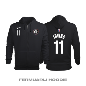 Brooklyn Nets: City Edition 2018/2019 Fermuarlı Kapüşonlu Hoodie XS
