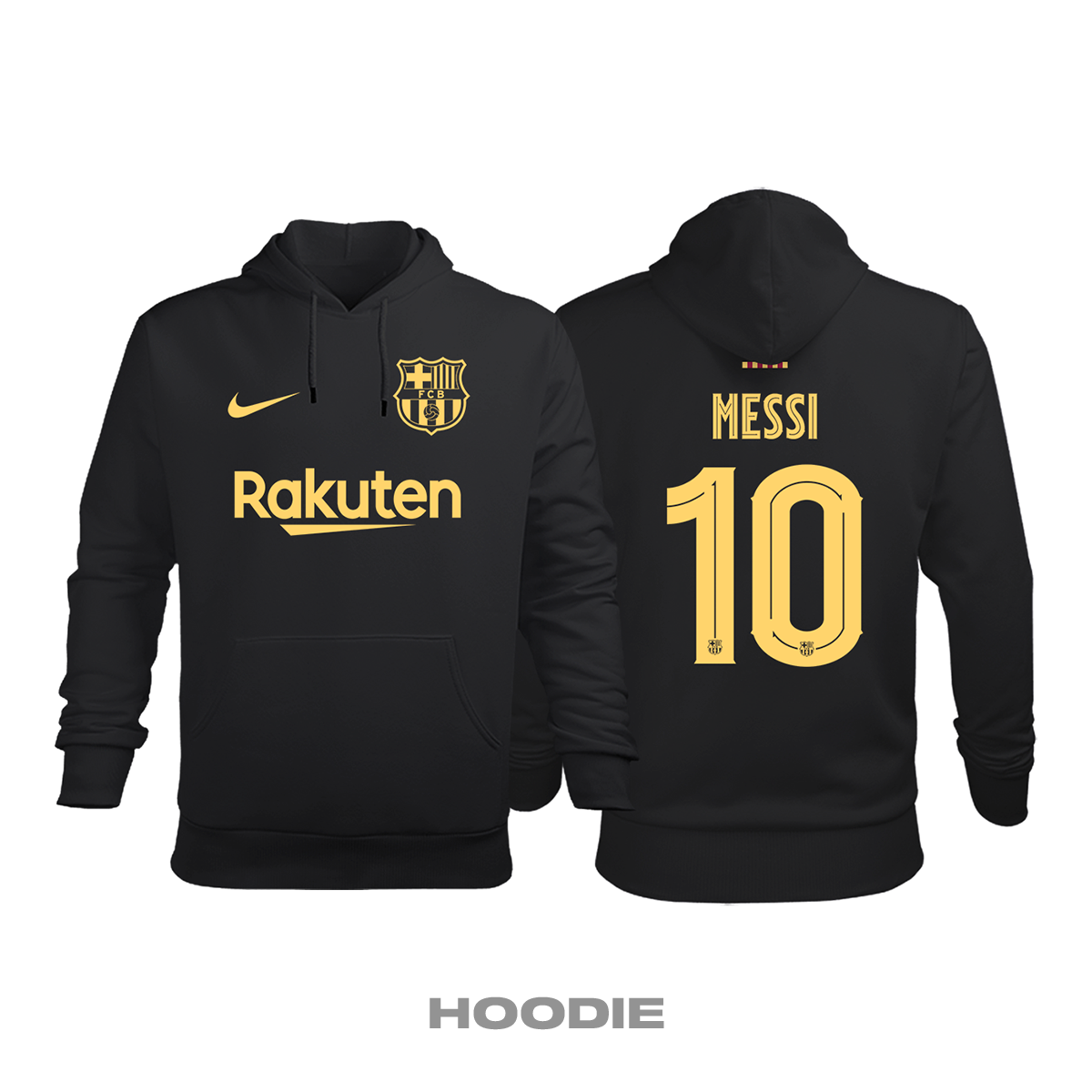 Barcelona: Away Edition 2020/2021 Kapüşonlu Hoodie 5XL