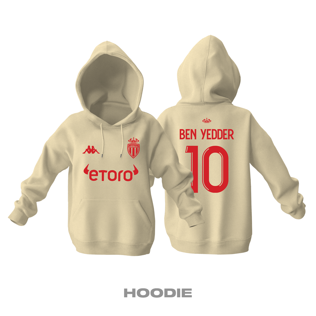 AS Monaco: Third Edition 2021/2022 Kapüşonlu Hoodie