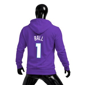 Charlotte Hornets: Statement Edition 2K26 Fermuarlı Kapüşonlu Hoodie