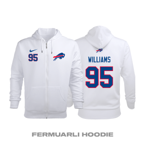 Buffalo Bills: Road Edition 2020/2021 Fermuarlı Kapüşonlu Hoodie XS