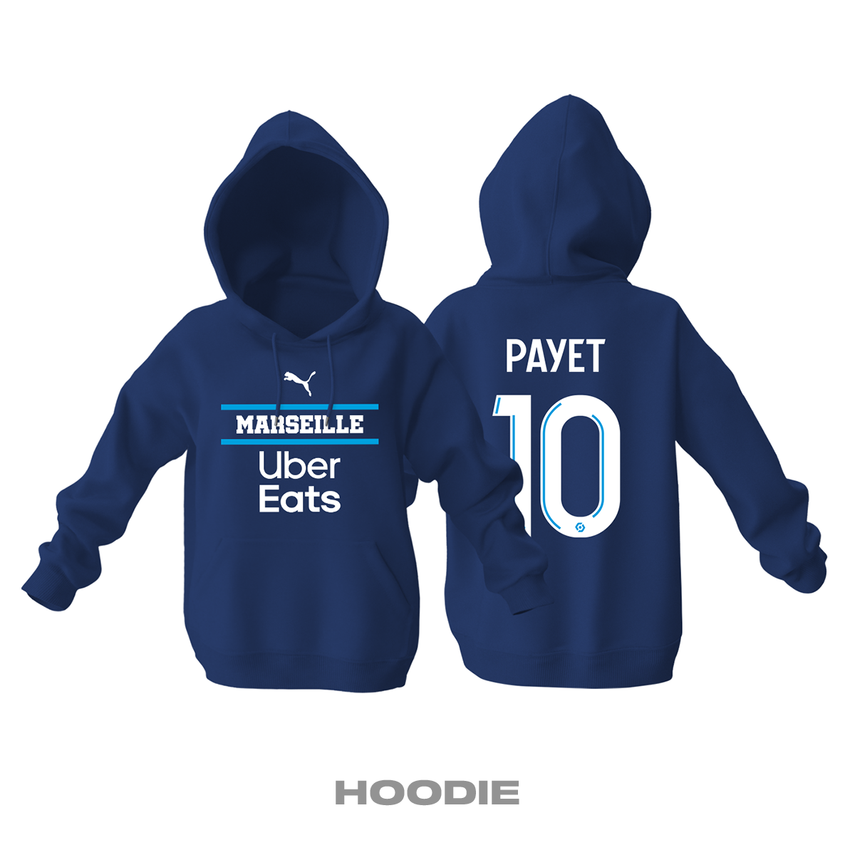 Olympique Marsilya: Third Edition 2021/2022 Kapüşonlu Hoodie
