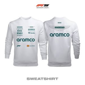 Aston Martin F1 Team: AMR25 White Edition 2025 Sweatshirt