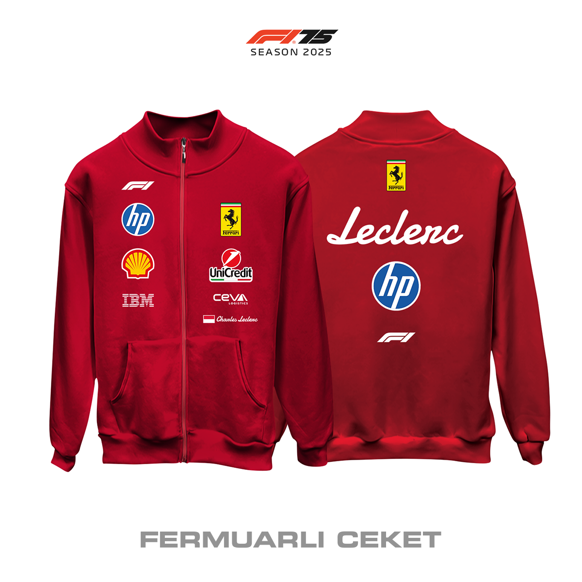Scuderia Ferrari: SF-25 MonzaGP - Niki Lauda Edition 2025 Fermuarlı Ceket