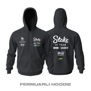 Stake F1 Team: Kick Sauber C44 Edition Fermuarlı Hoodie