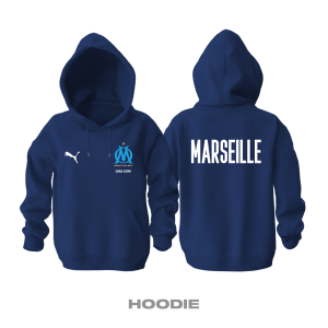 Marseille: Club Culture Series - Navy Edition Kapüşonlu Hoodie