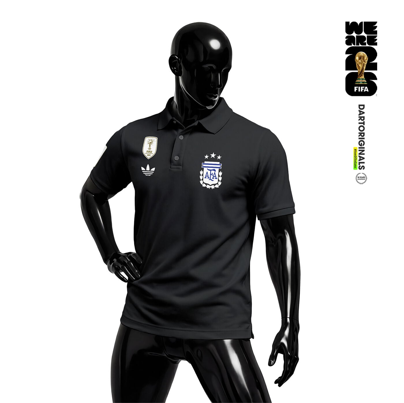 Argentina: Black Edition - FIFA World Cup™ 2026 Polo Yaka