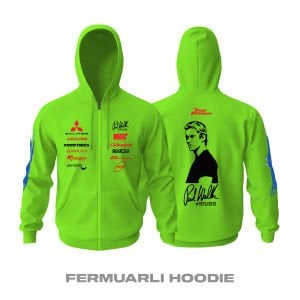 Paul Walker: Mitsubishi Eclipse Fermuarlı Kapüşonlu Hoodie