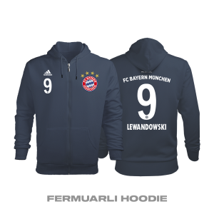 Bayern Münih: Third Edition 2018/2019 Fermuarlı Kapüşonlu Hoodie 2XL