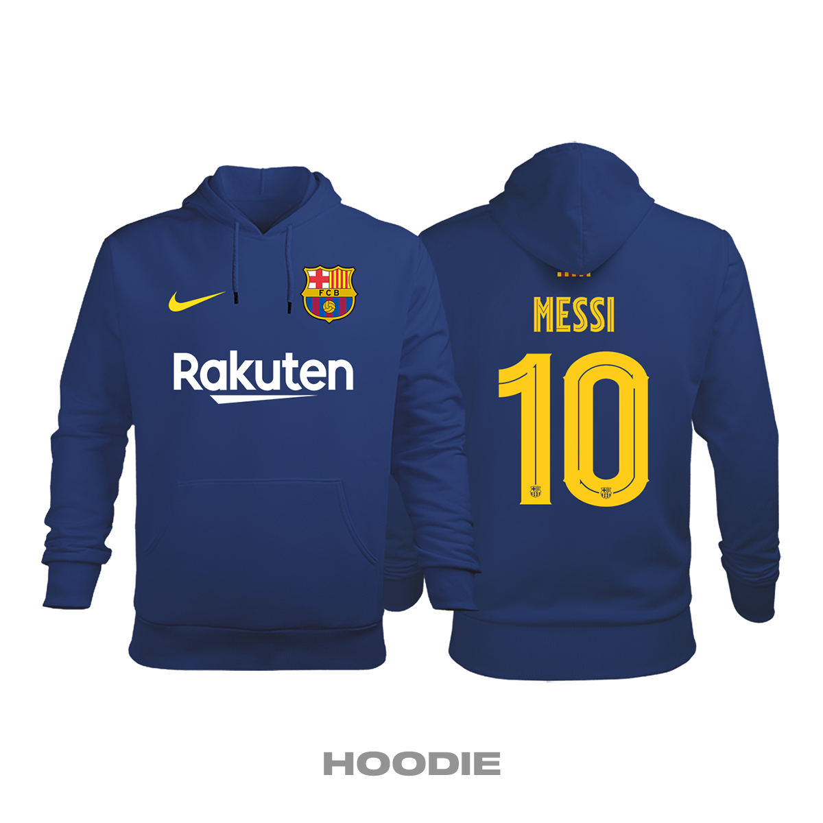 Barcelona: Home Edition 2020/2021 Kapüşonlu Hoodie 4XL