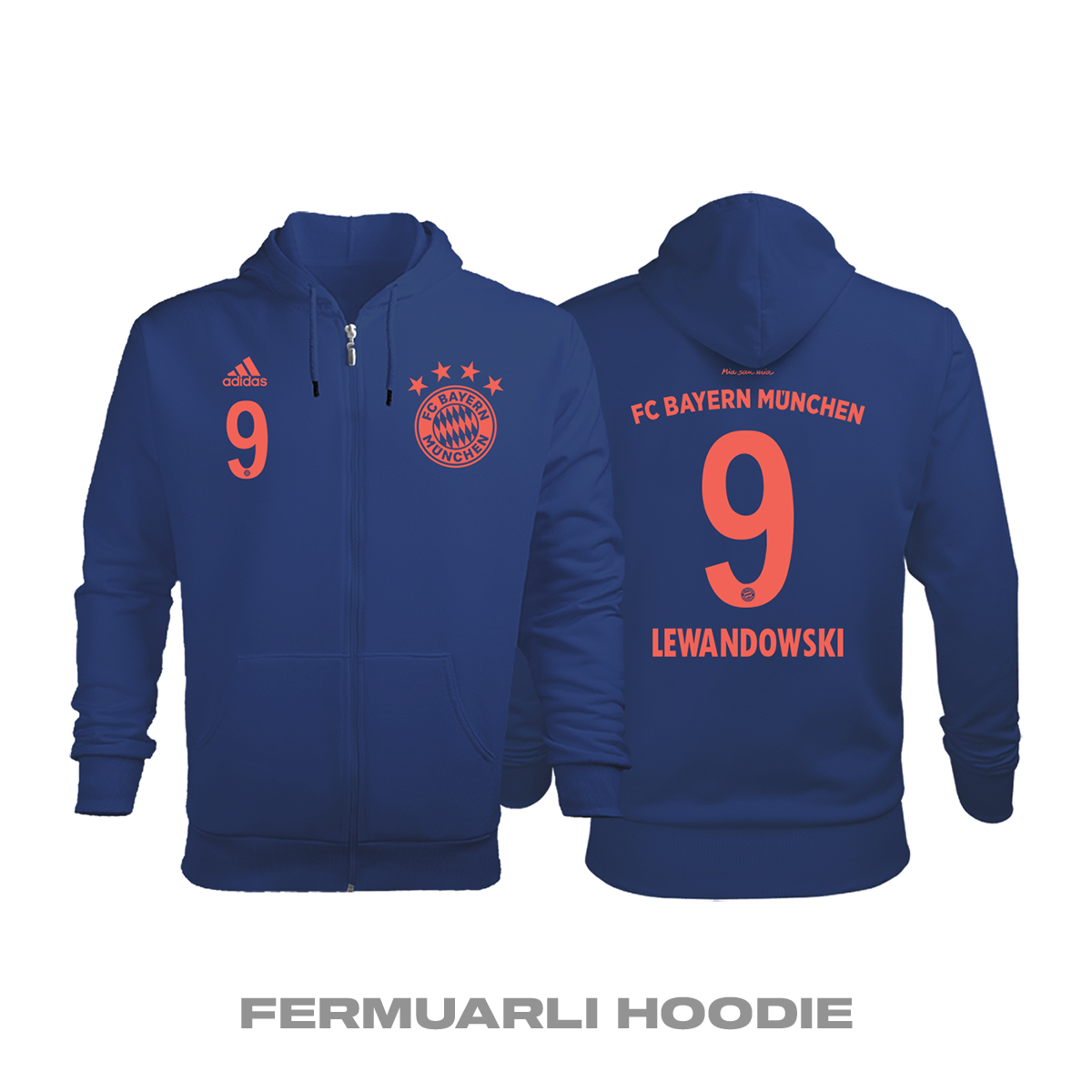 Bayern Münih: Third Edition 2019/2020 Fermuarlı Kapüşonlu Hoodie 4XL