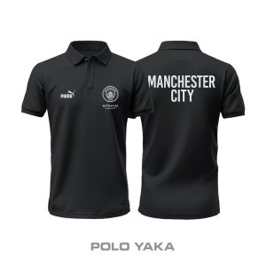 Manchester City: Club Culture Series - Black Edition Polo Yaka
