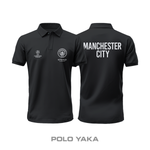 Manchester City: Club Culture Series - Black Edition Polo Yaka