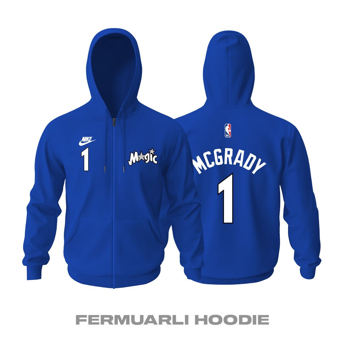Orlando Magic: Classic Edition 2023/2024 Fermuarlı Hoodie