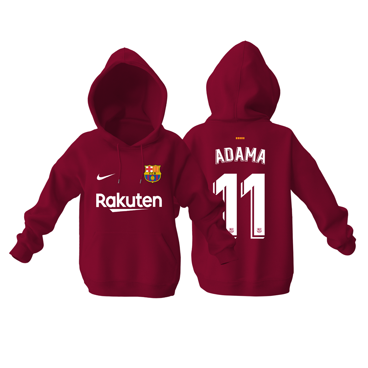 Barcelona: Home Edition 2021/2022 Kapüşonlu Hoodie 2XL
