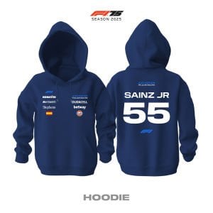 Williams F1 Team: FW47 Navy Crew Edition 2025 Kapüşonlu Hoodie