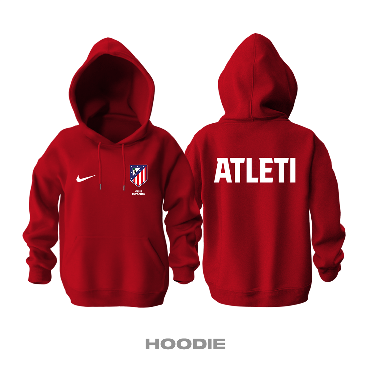 Atlético Madrid: Club Culture Series - Red Edition Kapüşonlu Hoodie