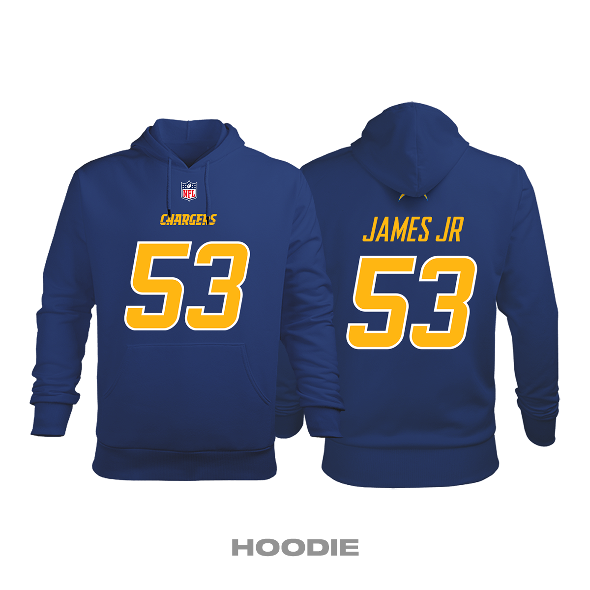 Los Angeles Chargers: Royal Edition 2020/2021 Kapüşonlu Hoodie XS