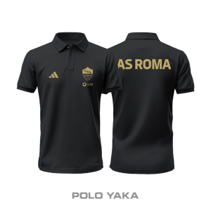 AS Roma: Club Culture Series - Black Edition Polo Yaka