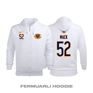 Chicago Bears: Road Edition 2020/2021 Fermuarlı Kapüşonlu Hoodie 3XL