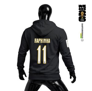 Brazil: Black Edition - FIFA World Cup™ 2026 Fermuarlı Kapüşonlu Hoodie