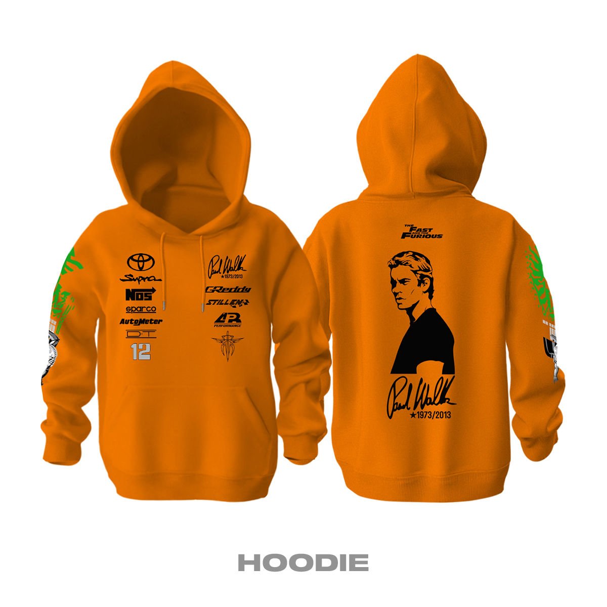 Paul Walker: Supra Turbo MK4 Kapüşonlu Hoodie