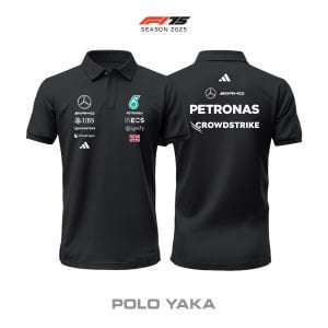 AMG Petronas F1 Team: W16 Black Edition 2025 Polo Yaka