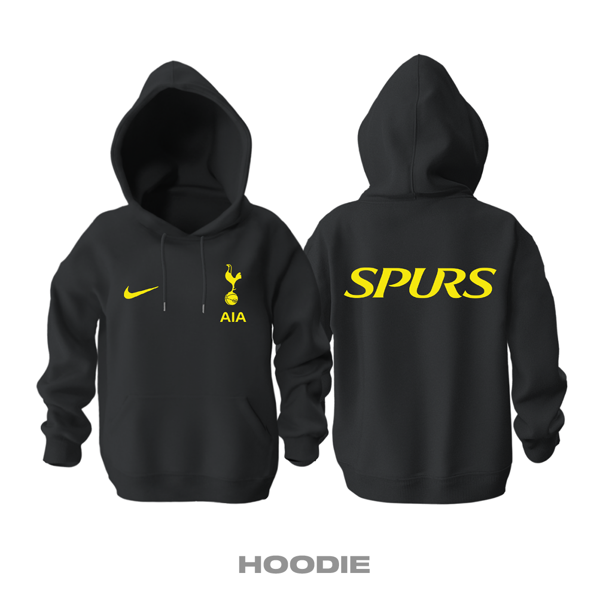 Tottenham: Club Culture Series - Black Edition Kapüşonlu Hoodie