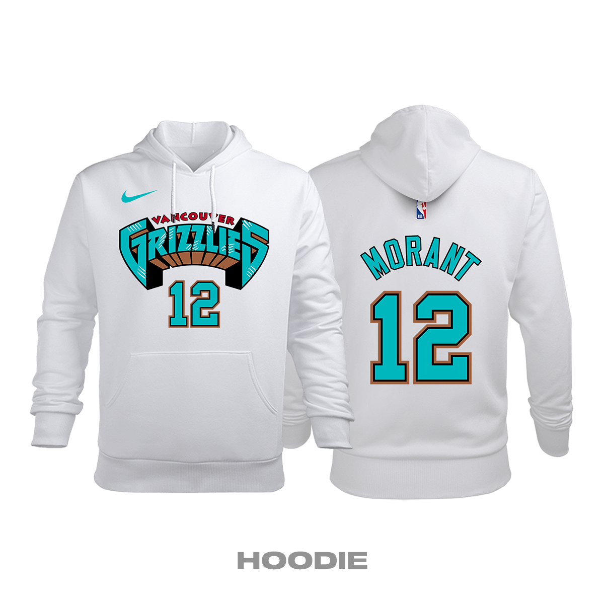 Memphis Grizzlies: Association Edition 1995/1996 Kapüşonlu Hoodie 4XL