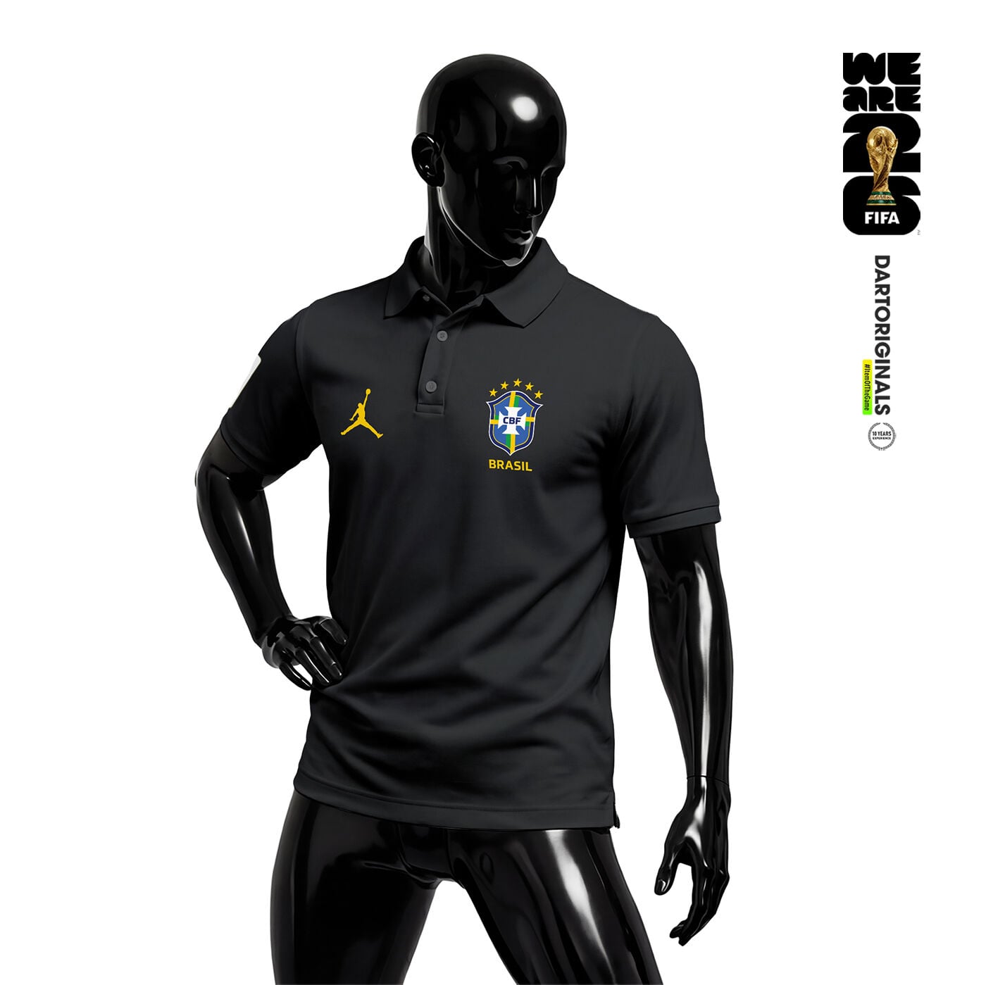 Brazil: Black Edition - FIFA World Cup™ 2026 Polo Yaka