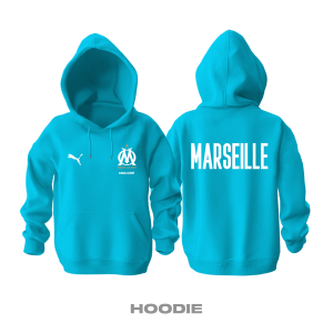 Marseille: Club Culture Series - Turquoise Edition Kapüşonlu Hoodie