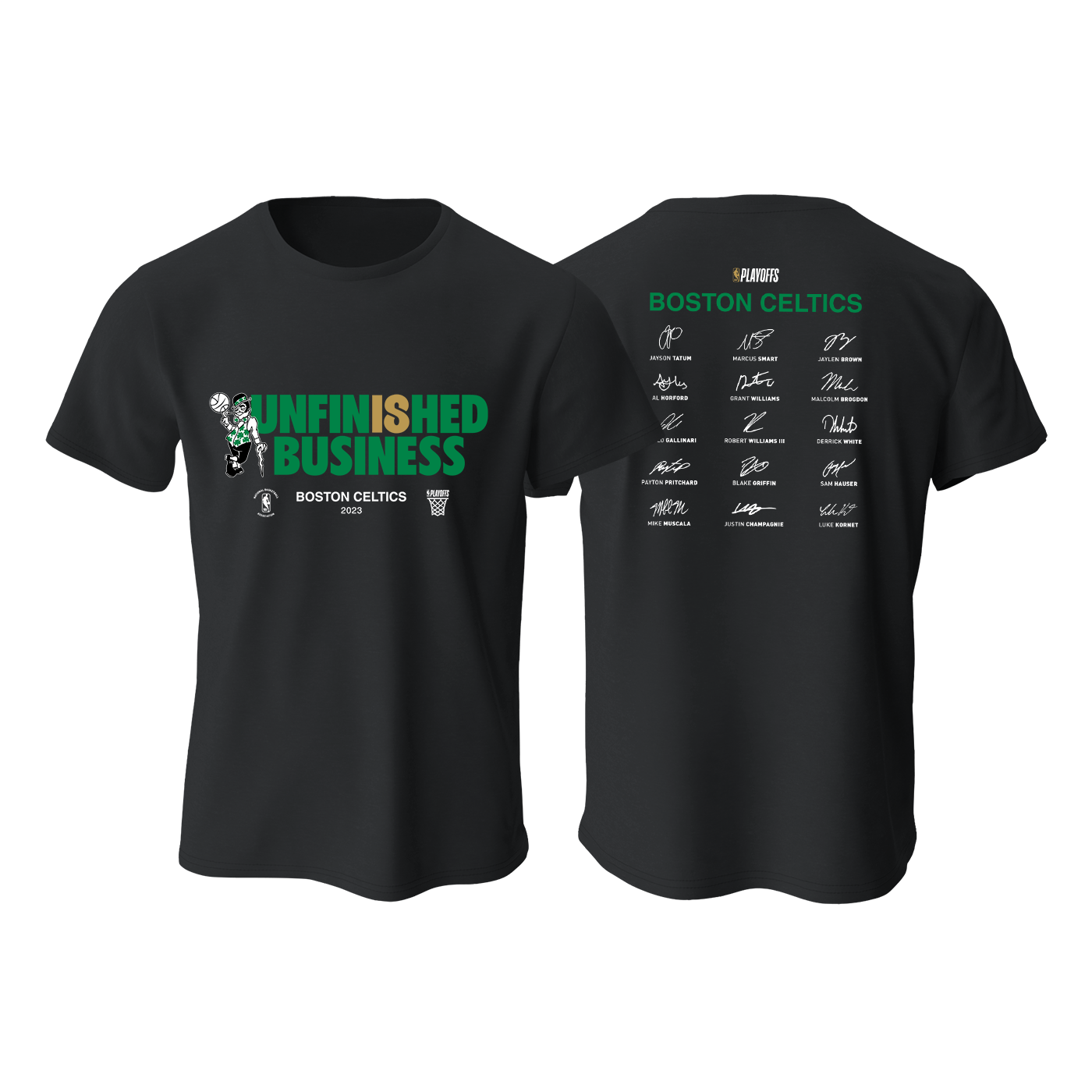 Celtics: Unfinished Business - 2023 NBA Playoffs Edition - T-Shirt