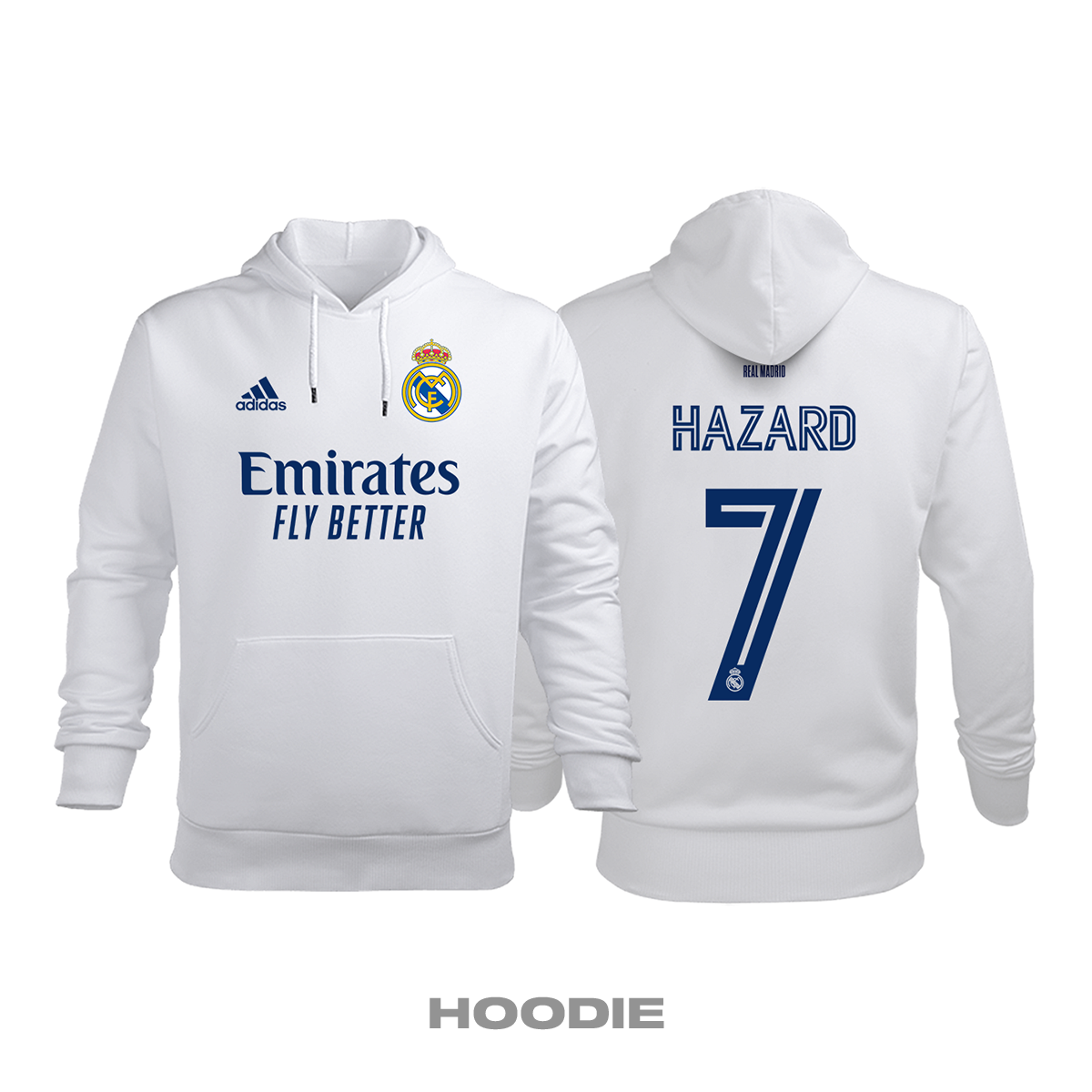 Real Madrid: Home Edition 2020/2021 Kapüşonlu Hoodie 4XL