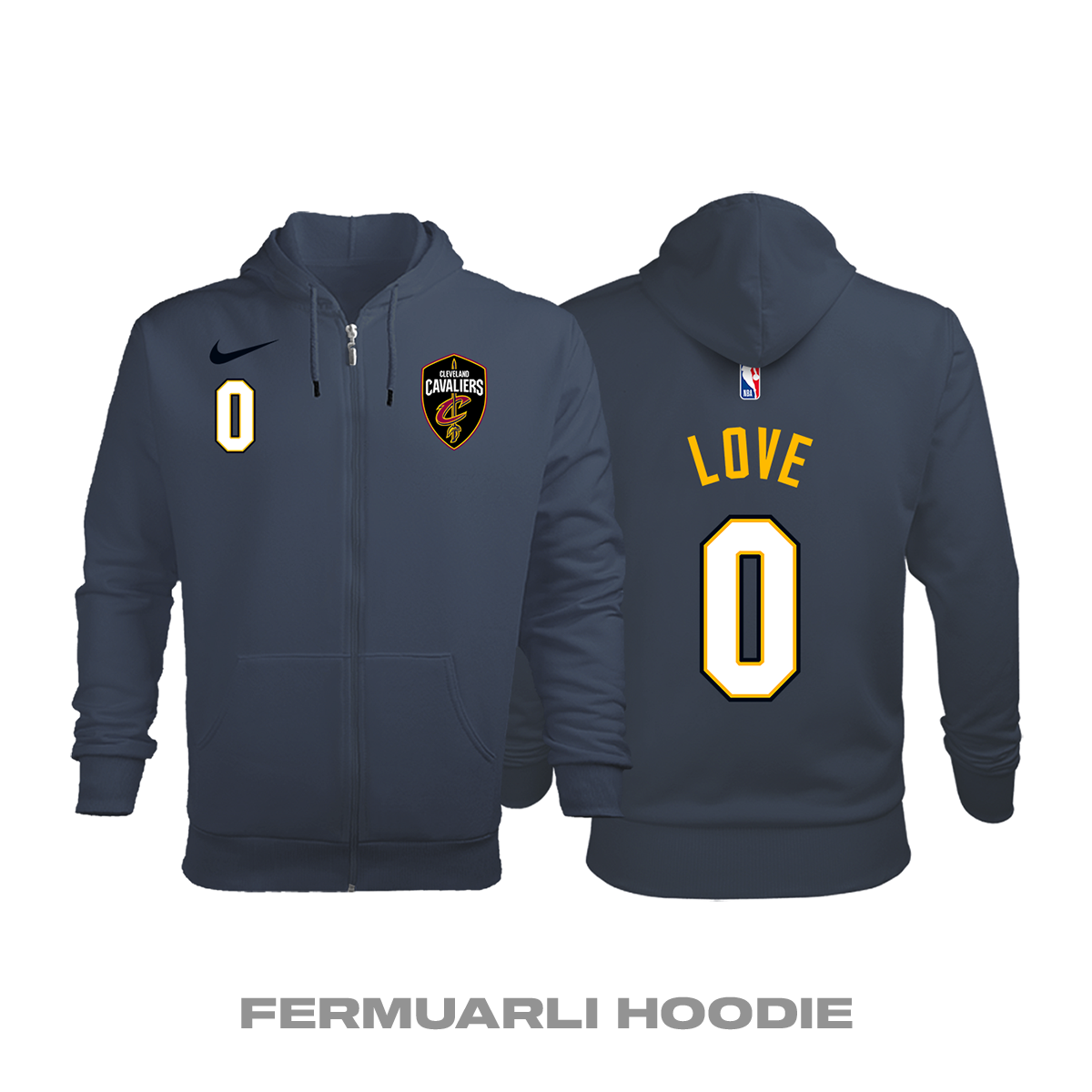 Cleveland Cavaliers: City Edition 2017/2018 Fermuarlı Kapüşonlu Hoodie XL