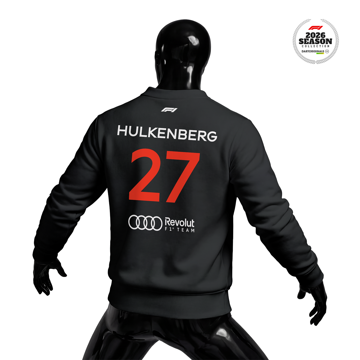 Audi Revolut F1 Team: R26 - Crew Edition Black 2026 Sweatshirt