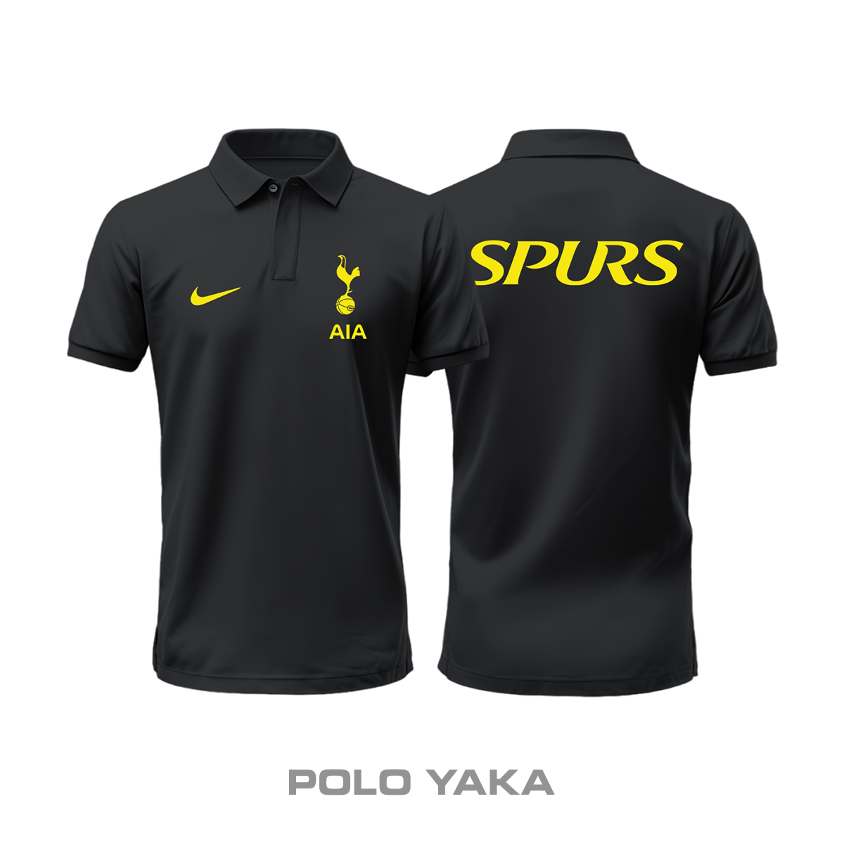 Tottenham: Club Culture Series - Black Edition Polo Yaka