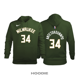 Milwaukee Bucks: Icon Edition 2017/2018 Kapüşonlu Hoodie