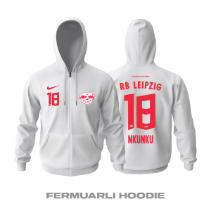 RB Leipzig: Third Edition 2021/2022 Fermuarlı Kapüşonlu Hoodie 3XL