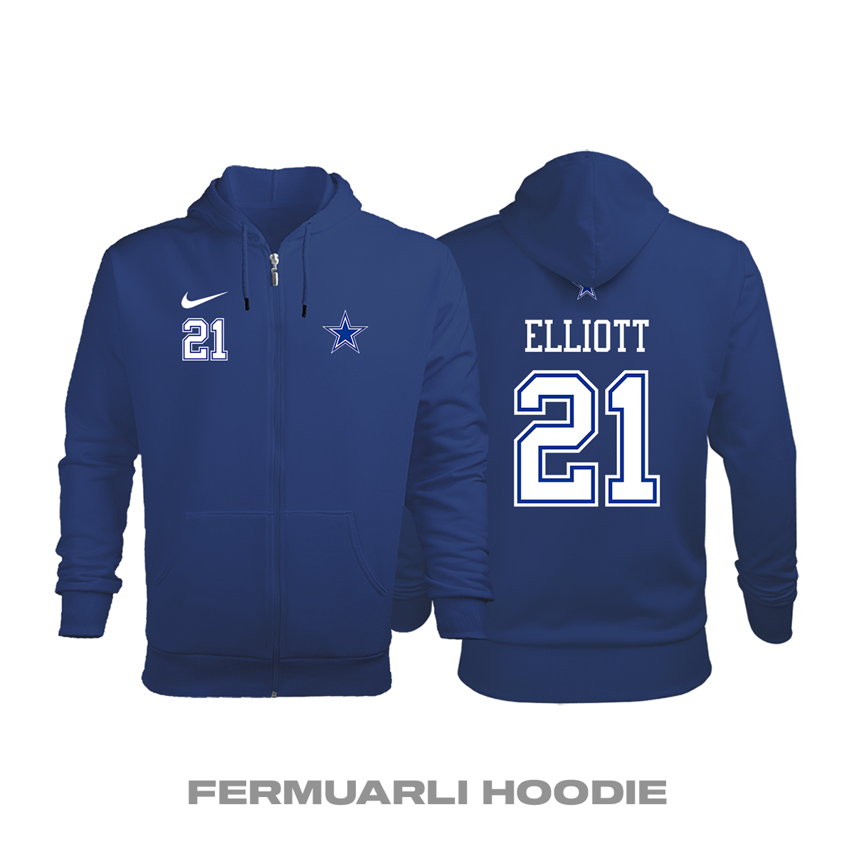 Edition 2020/2021 Fermuarlı Kapüşonlu Hoodie XS